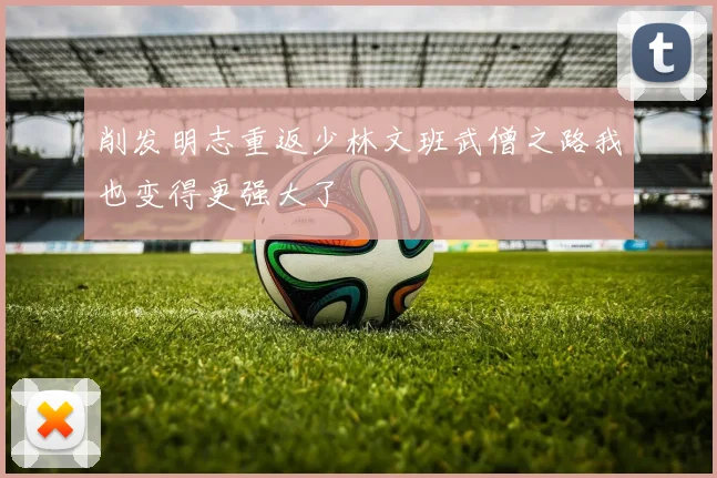 削发明志重返少林文班武僧之路我也变得更强大了